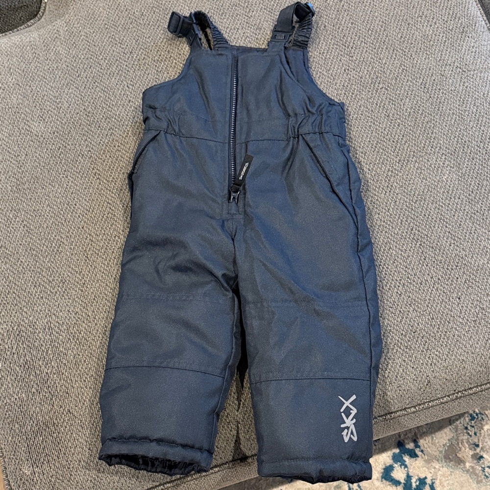 Kids black Snow Bib